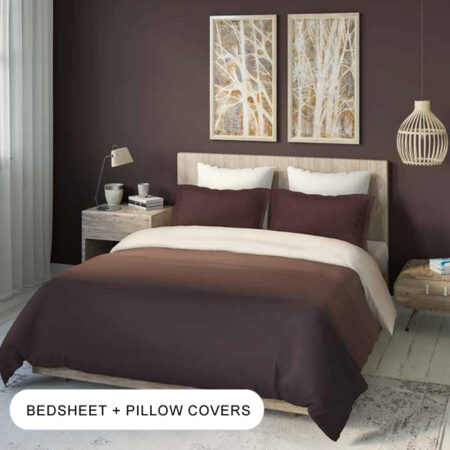 Balayage Cedar Wood Double Bedsheet