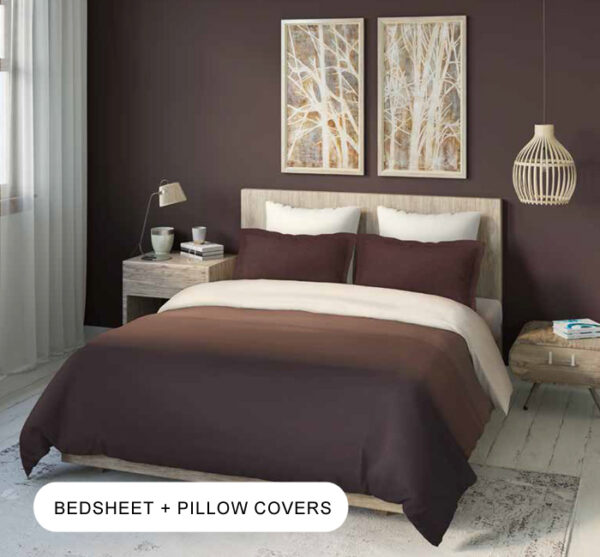 Balayage Cedar Wood Double Bedsheet