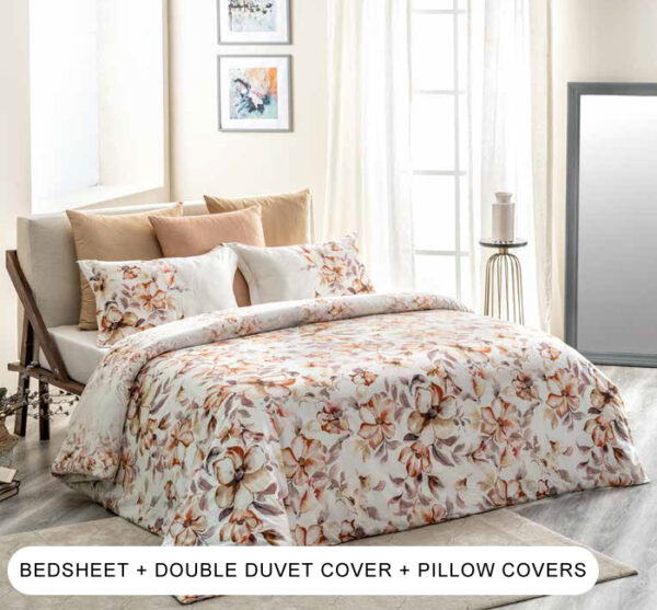 Breezy Carrot Double Bedding Set