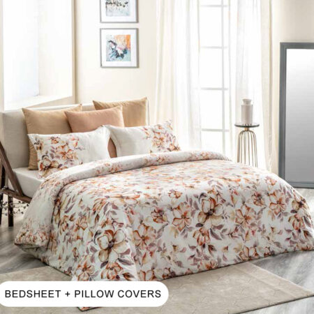 Breezy Carrot Double Bedsheet