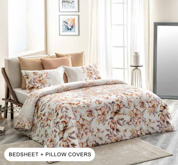 Breezy Carrot Double Bedsheet