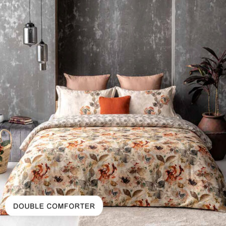 Garden of Roses Harvest Pumpkin Double Comforter