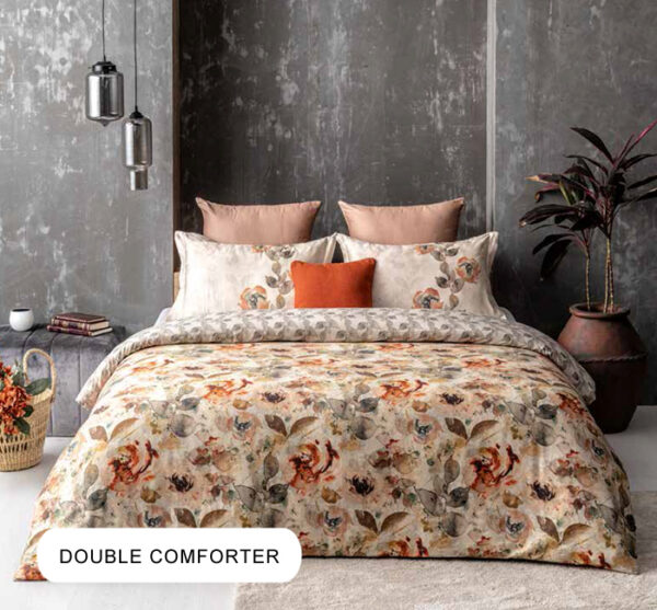 Garden of Roses Harvest Pumpkin Double Comforter