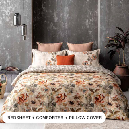 Garden of Roses Harvest Pumpkin Double Bedding Set