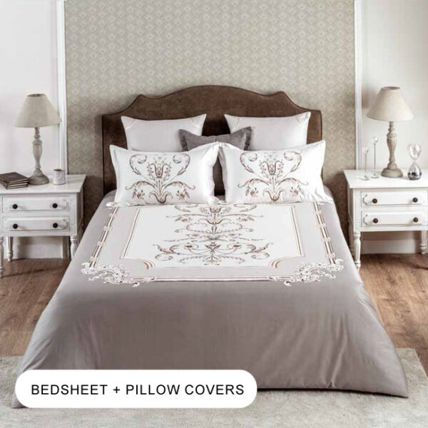 Manor Light Taupe Double Bedsheet