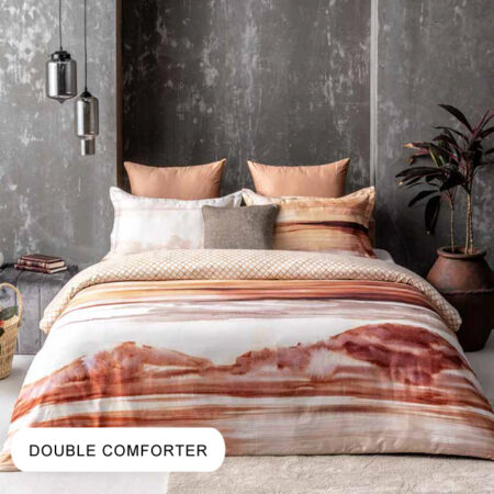 Marisol Amber Brown Double Comforter