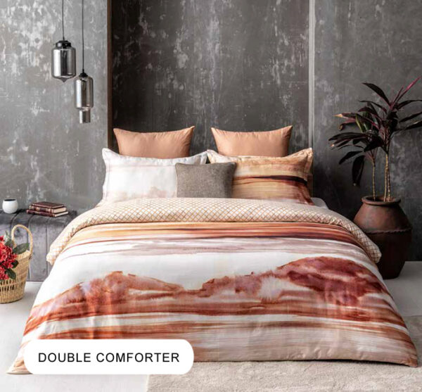 Marisol Amber Brown Double Comforter