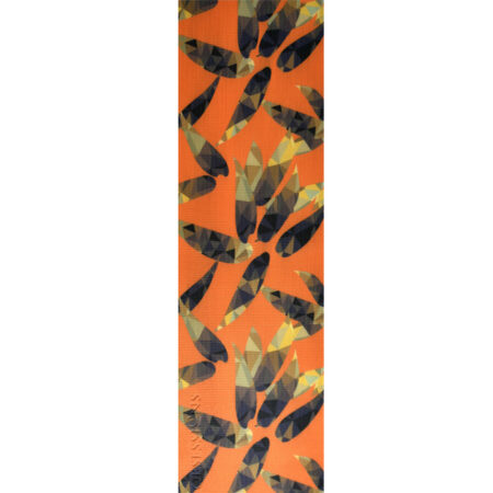 Orange Printed Yoga Mat