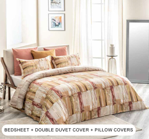 Roldan Golden Strew Double Bedding Set