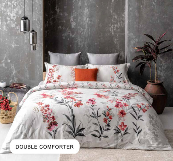 Trella Rococco Red Double Comforter