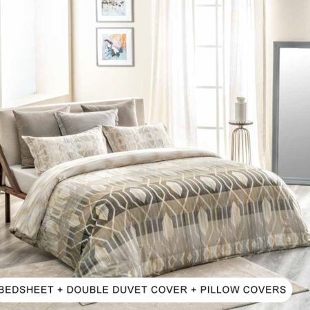 Xever Greige Bedding Set