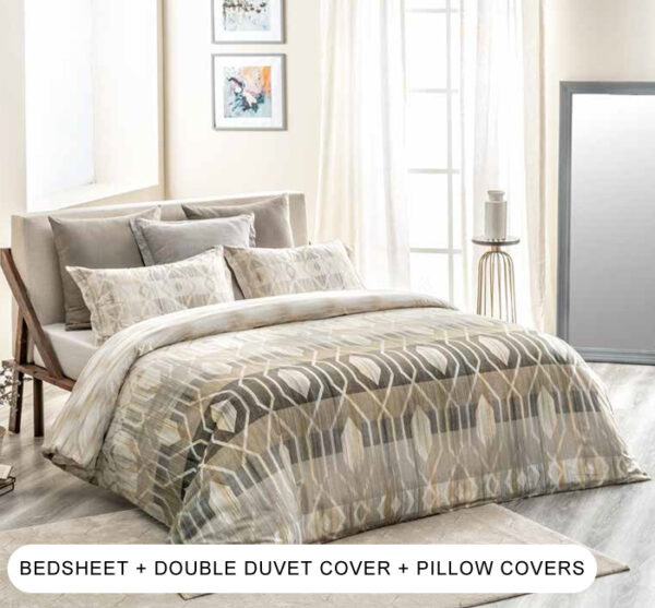 Xever Greige Bedding Set